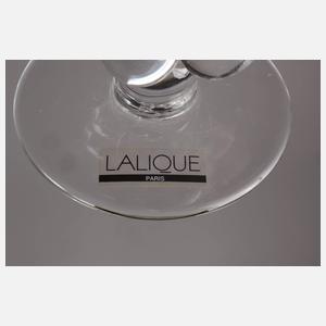Rene Lalique vier Probiergläser "Clos Vougeot"