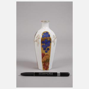 Fraureuth Enghalsvase Weintraubendekor