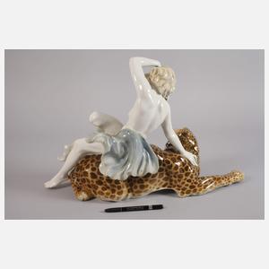 Hutschenreuther große "Ariadne auf Raubkatze"