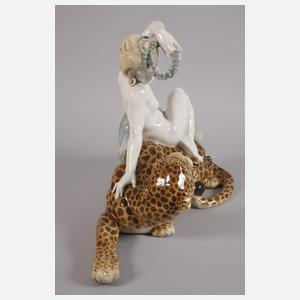 Hutschenreuther große "Ariadne auf Raubkatze"