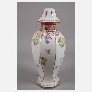 KPM Berlin große Deckelvase Art déco