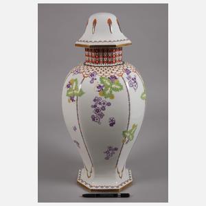 KPM Berlin große Deckelvase Art déco