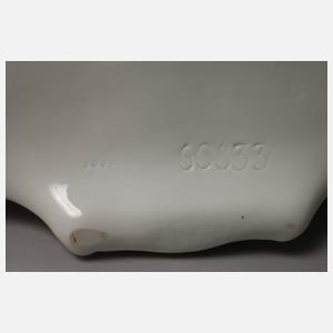 Meissen "Uhrgehäuse mit Jägerin und Hund"