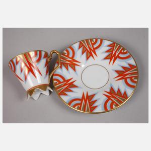 Konvolut Mokkatasse mit Untertassen