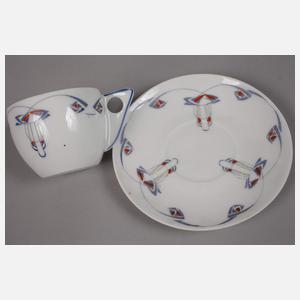 Konvolut Mokkatasse mit Untertassen