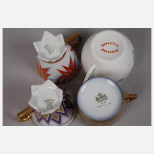 Konvolut Mokkatasse mit Untertassen