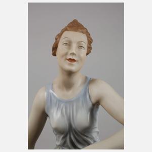 Rosenthal "Laufende mit Saluki"