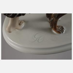 Rosenthal "Laufende mit Saluki"