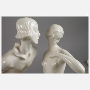 Schwarzburger Werkstätten "Harlekin und Balletteuse"