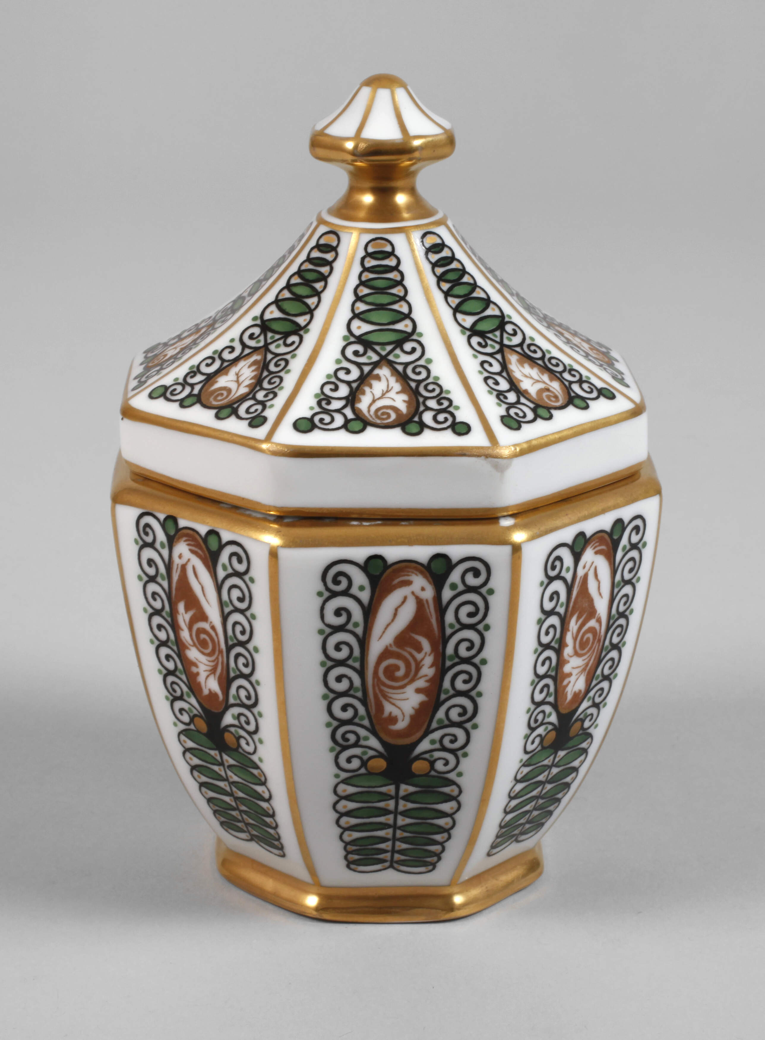 Königlich Tettau Deckeldose Art déco