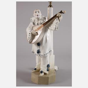 Goldscheider Wien Lampe mit Pierrot