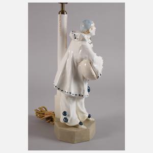 Goldscheider Wien Lampe mit Pierrot