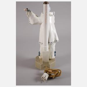 Goldscheider Wien Lampe mit Pierrot