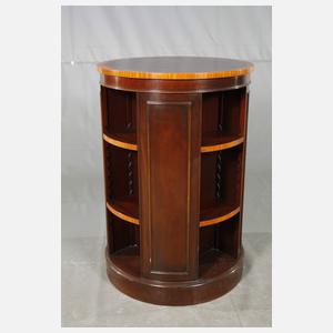 Paar zylindrische Bücherregale