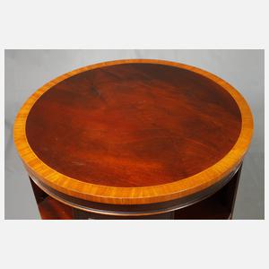 Paar zylindrische Bücherregale