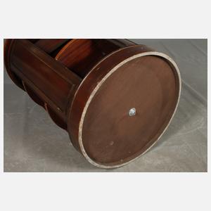 Paar zylindrische Bücherregale