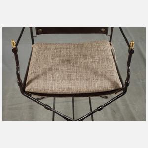 Maison Jansen Esstisch mit sechs Stühlen