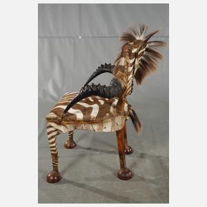 Michel Haillard zwei Zebra-Sessel