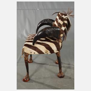 Michel Haillard zwei Zebra-Sessel