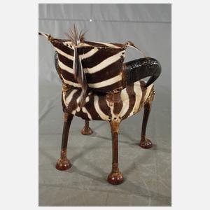Michel Haillard zwei Zebra-Sessel