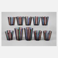 Murano Gläsersatz "A fasce"111