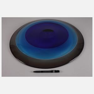 Murano übergroßer Teller "Sommerso"