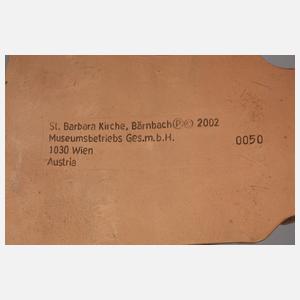 Zwei Architekturmodelle Friedensreich Hundertwasser