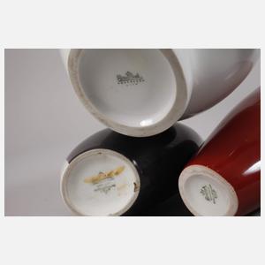 Rosenthal drei Künstlervasen