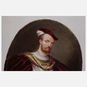 Bildplatte Herrscherbildnis mit Orden