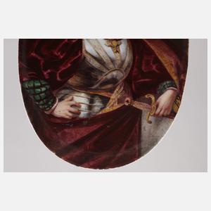 Bildplatte Herrscherbildnis mit Orden