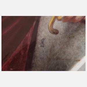 Bildplatte Herrscherbildnis mit Orden