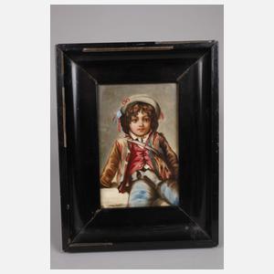 Porzellanbild Knabenportrait