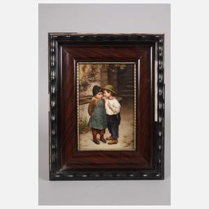 Hutschenreuther Bildplatte "Ein wichtiges Geheimnis"