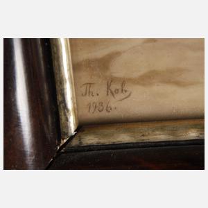 Hutschenreuther Bildplatte "Ein wichtiges Geheimnis"