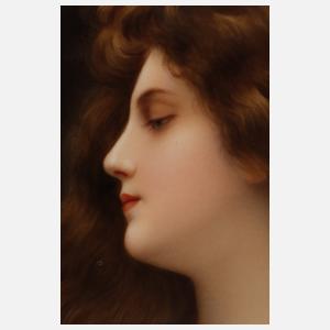 KPM Berlin Porzellanbildplatte "Erblüht"