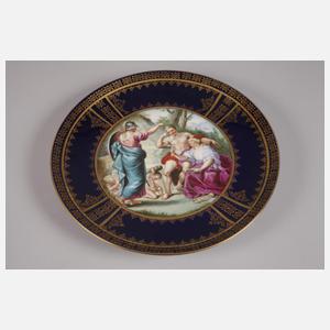 Eichwald Böhmen Wandteller im Alt-Wiener Stil