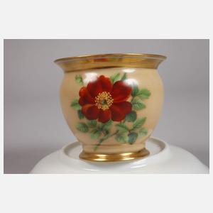 Alt-Wien Tasse mit Untertasse Blumenmalerei
