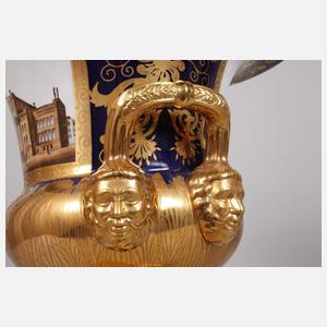 Paar große Prunkvasen mit Ansichten Berlins