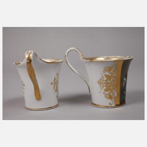 Böhmen Paar Freundschaftstassen Doppelbildnis