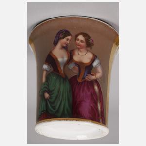 Böhmen Paar Freundschaftstassen Doppelbildnis