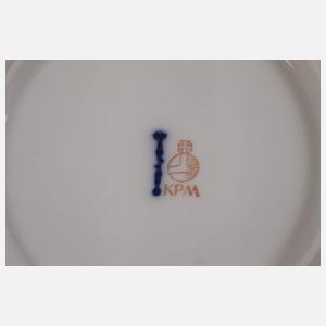 KPM Berlin Mokkaservice Blumenmalerei