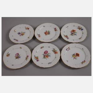 KPM Berlin Mokkaservice Blumenmalerei