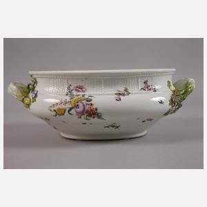 Deckelterrine Blumenmalerei