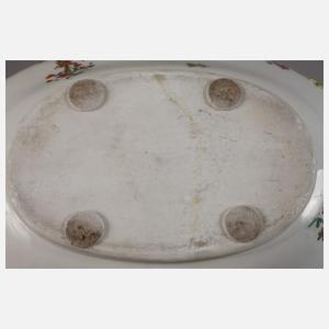 Deckelterrine Blumenmalerei