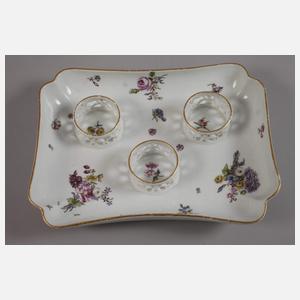 Meissen Schreibzeug "Holzschnittblume"