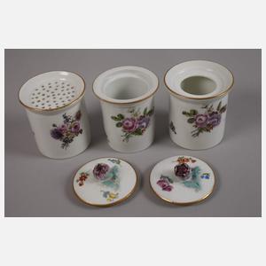 Meissen Schreibzeug "Holzschnittblume"