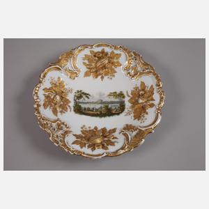 Meissen prunkvolle Ansichtenschale Zwickau