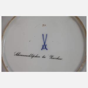 Meissen prunkvolle Ansichtenschale Zwickau