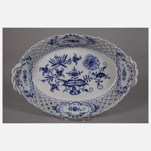 Meissen drei Durchbruchteile "Zwiebelmuster"