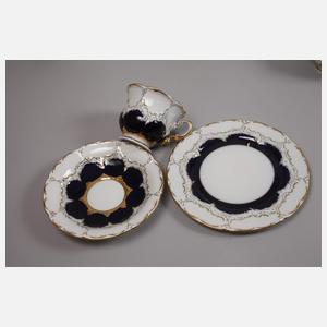 Meissen prunkvolles Kaffee-/Teeservice "B-Form"